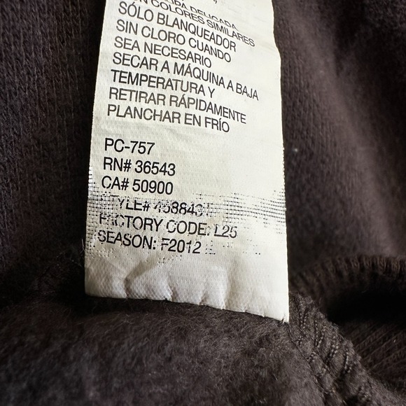 IZOD Crewneck Fleece Pullover Sweatshirt Men's Size L Dark Brown Cotton Blend - Picture 10 of 10